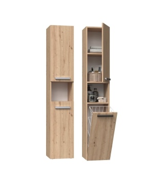 Słupek łazienkowy z koszem na pranie LAZ-1315-ART