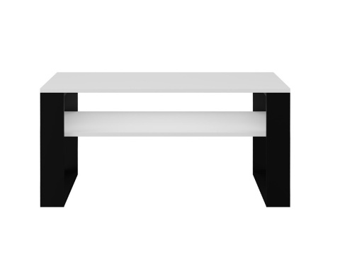 Stolik z półką STOL-803-BIEL-CZERN