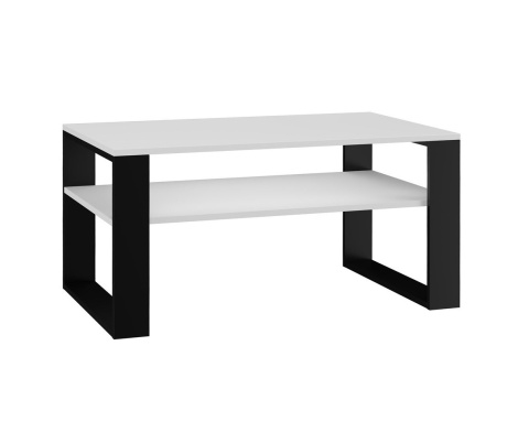 Stolik z półką STOL-803-BIEL-CZERN