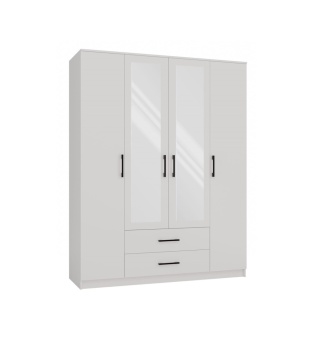 Szafa 160 cm szerokości SZAF-1007-BIEL-MAT