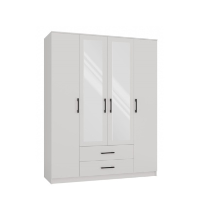 Szafa 160 cm szerokości SZAF-1007-BIEL-MAT