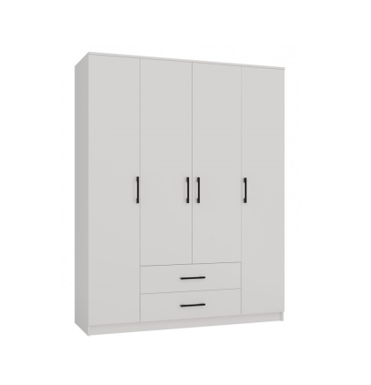 Szafa 4 drzwiowa SZAF-1006-BIEL-MAT