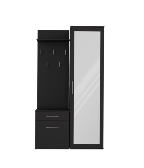 Szafa garderoba czarna GAR-104-CZERN-MAT