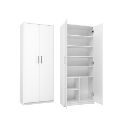 Szafa regał zamknięty RE-1427-BIEL-MAT