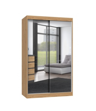 Szafa z lustrami 120 cm dąb artisan SZAF-1011-ART