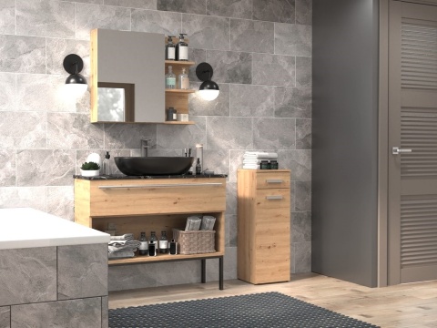 Szafeczka do łazienki dąb artisan LAZ-1317-ART