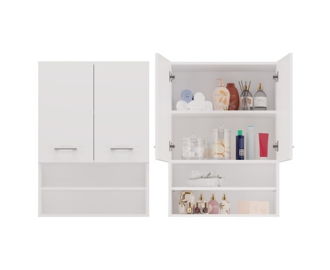 Szafka biała wisząca 64x90cm LAZ-1304-BIEL-MAT