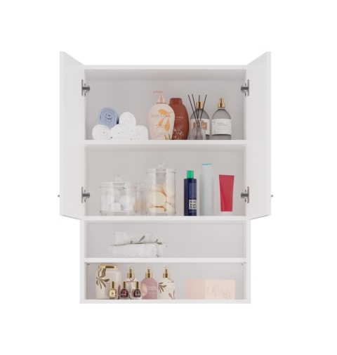 Szafka biała wisząca 64x90cm LAZ-1304-BIEL-MAT