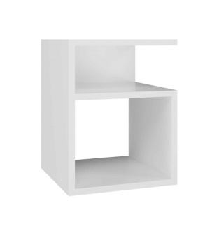 Szafka nocna bez szuflad w białym macie SN-301-BIEL-MAT