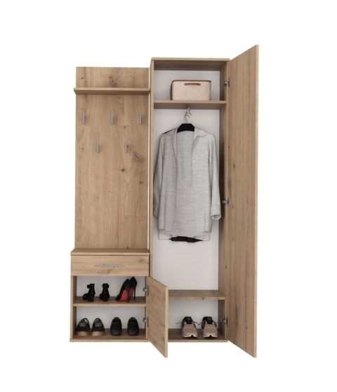 Zestaw mebli do przedpokoju dąb artisan GAR-104-ART