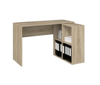 Biurko narożne z regałem dąb sonoma BIUR-702-SON