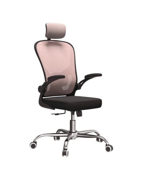 Fotel biurowy różowy FOT-401-ROZ