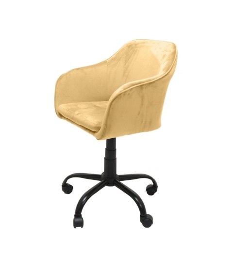 Fotel obrotowy welurowy FOT-411-ZOL