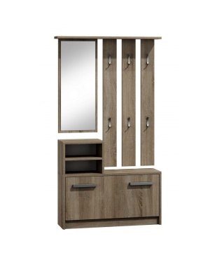 Garderoba do przedpokoju z lustrem trufel GAR-101-TRU