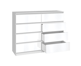 Komoda biała połysk 120 cm KOM-907-BIEL-POŁ