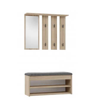 Otwarta garderoba dąb sonoma GAR-107-SON