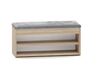 Półka na buty z siedziskiem dąb sonoma BUT-207-SON
