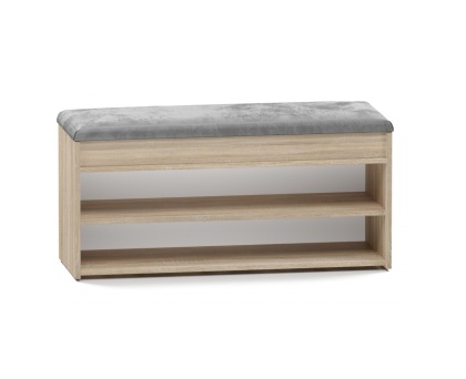 Półka na buty z siedziskiem dąb sonoma BUT-207-SON