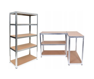 Regał warsztatowy 2w1 180x90x30cm RE-1418-MET