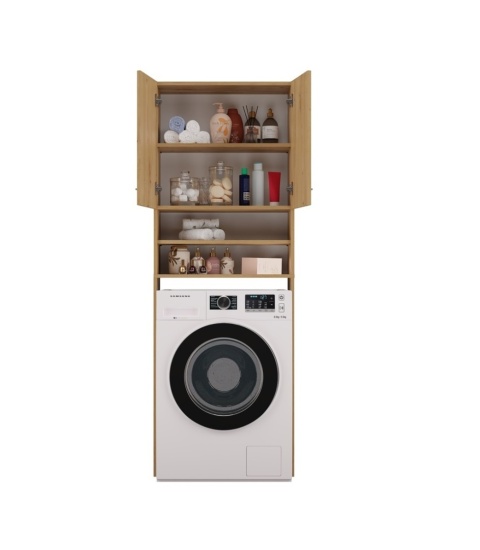 Słupek łazienkowy nad pralkę dąb artisan LAZ-1302-ART