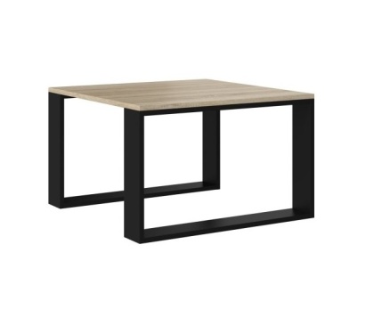 Stolik maly blat sonoma nogi czarne STOL-801-SON-CZERN