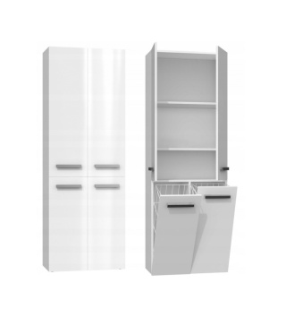 Szafka do łazienki 60 cm LAZ-1322-BIEL-POŁ