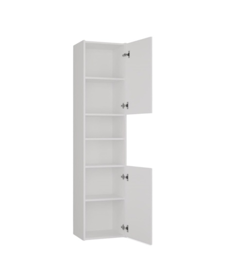 Wąska szafka do łazienki LAZ-1311-BIEL-MAT