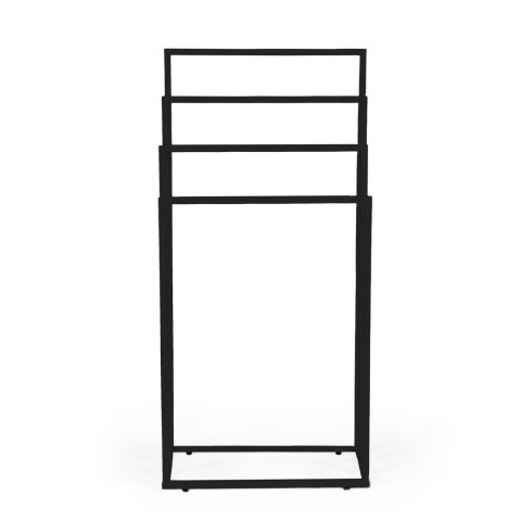 Stojak na ręczniki czarny STR-2101-4X-CZERN-MAT