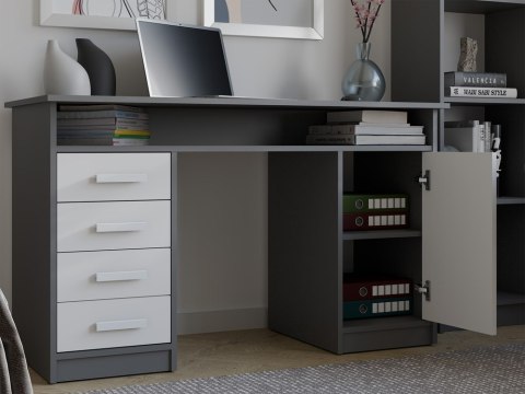 Biurko do gabinetu BIUR-732-ANT-BIEL-MAT