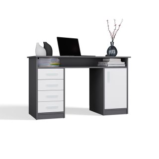 Biurko do gabinetu BIUR-732-ANT-BIEL-MAT