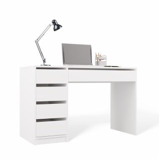 Biurko białe z szufladami BIUR-734-BIEL-MAT