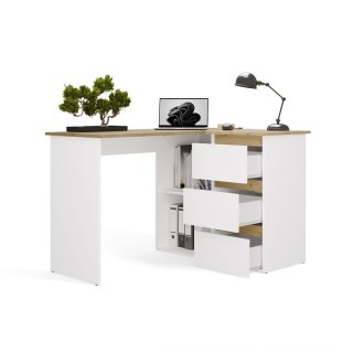 Biurko w litere L BIUR-736-ART-BIEL-MAT-P