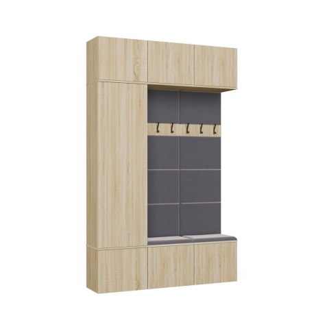 Nowoczesne meble do przedpokoju z siedziskiem GAR-108-2W-1S-SON