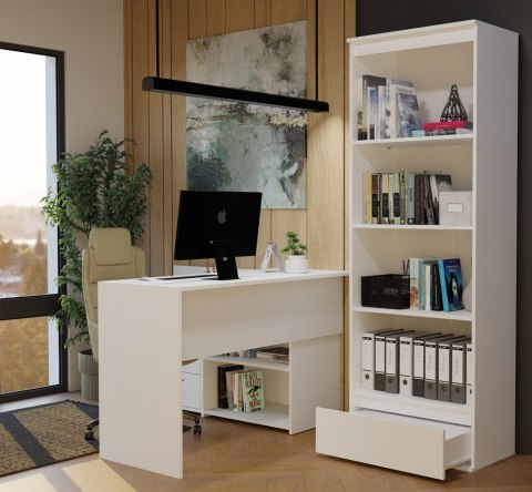 Biblioteczka regał na książki RE-1446-BIEL-MAT