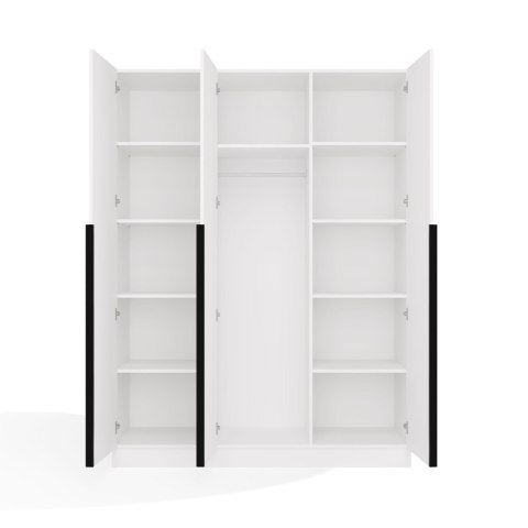 Biała szafa na ubrania SZAF-1020-BIEL-MAT-CU-150CM