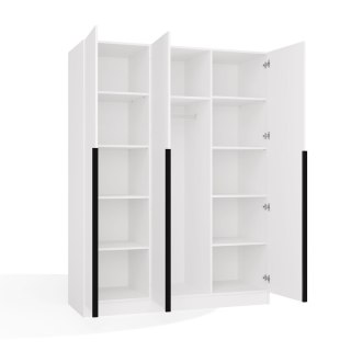 Biała szafa na ubrania SZAF-1020-BIEL-MAT-CU-150CM