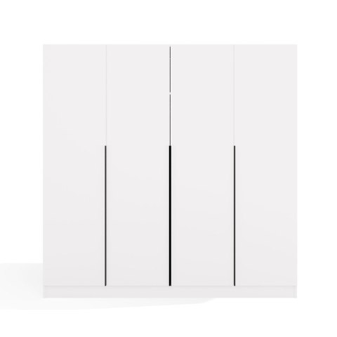 Duża szafa na ubrania SZAF-1020-BIEL-MAT-CU-200CM