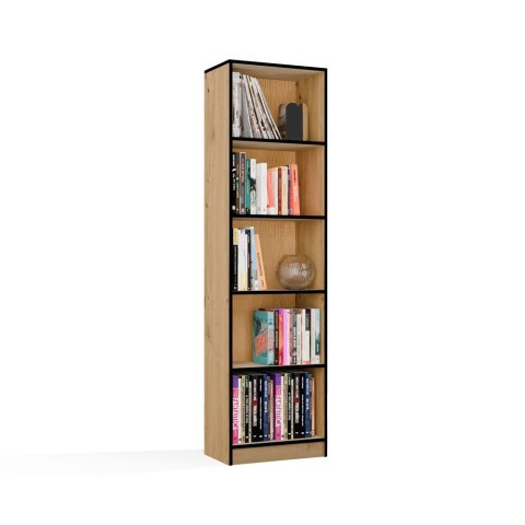 Regał na książki szerokość 50 cm RE-1402-ART-OB-CZERN
