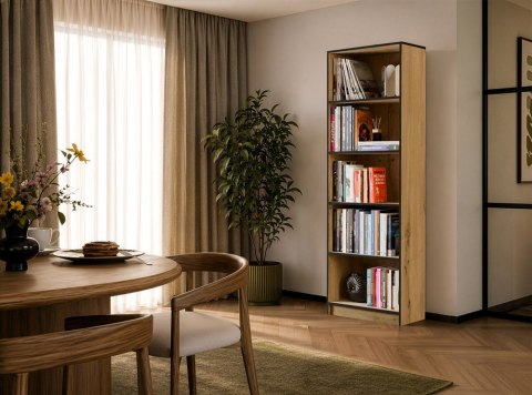 Regał na książki szerokość 60 cm RE-1403-ART-OB-CZERN