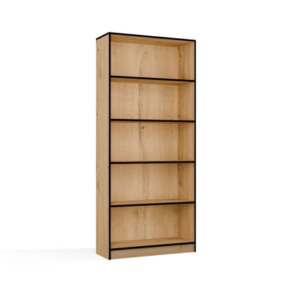 Regał na książki szerokość 80 cm RE-1404-ART-OB-CZERN