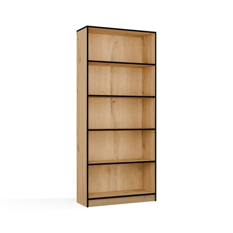 Regał na książki szerokość 80 cm RE-1404-ART-OB-CZERN