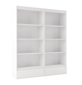 Biblioteczka do salonu RE-1446-2X-BIEL-MAT