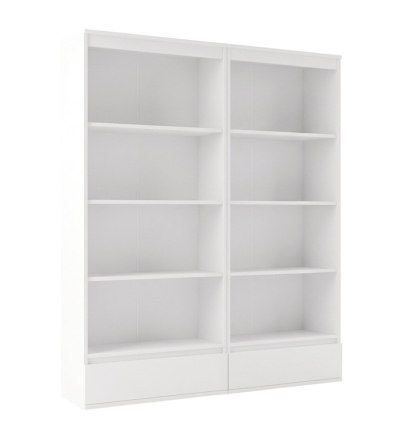 Biblioteczka do salonu RE-1446-2X-BIEL-MAT