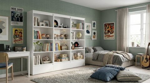 Domowa biblioteczka RE-1446-3X-BIEL-MAT