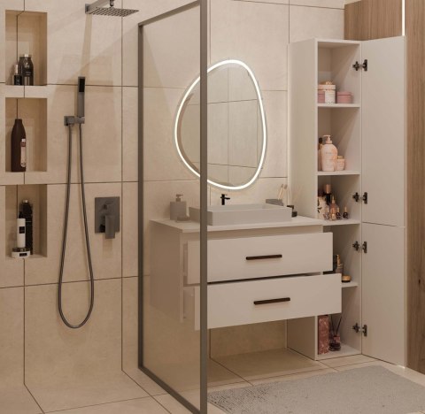 Szafka pod umywalkę nablatową 80 cm LAZ-1327-KASZ-80