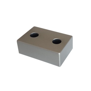 Stopka Meblowa Prostokątna 20x40x60mm Srebrna