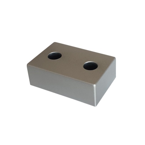 Stopka Meblowa Prostokątna 20x40x60mm Srebrna