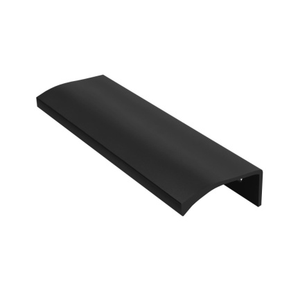 Uchwyt Meblowy Krawędziowy Długość 160mm Rozstaw 128mm Czerń Mat