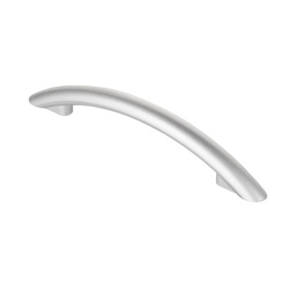 Uchwyt Meblowy Łuk Długość 140mm Rozstaw 96mm Srebrny