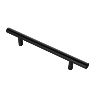 Uchwyt Meblowy Reling Długość 200mm Rozstaw 128mm Czerń Mat